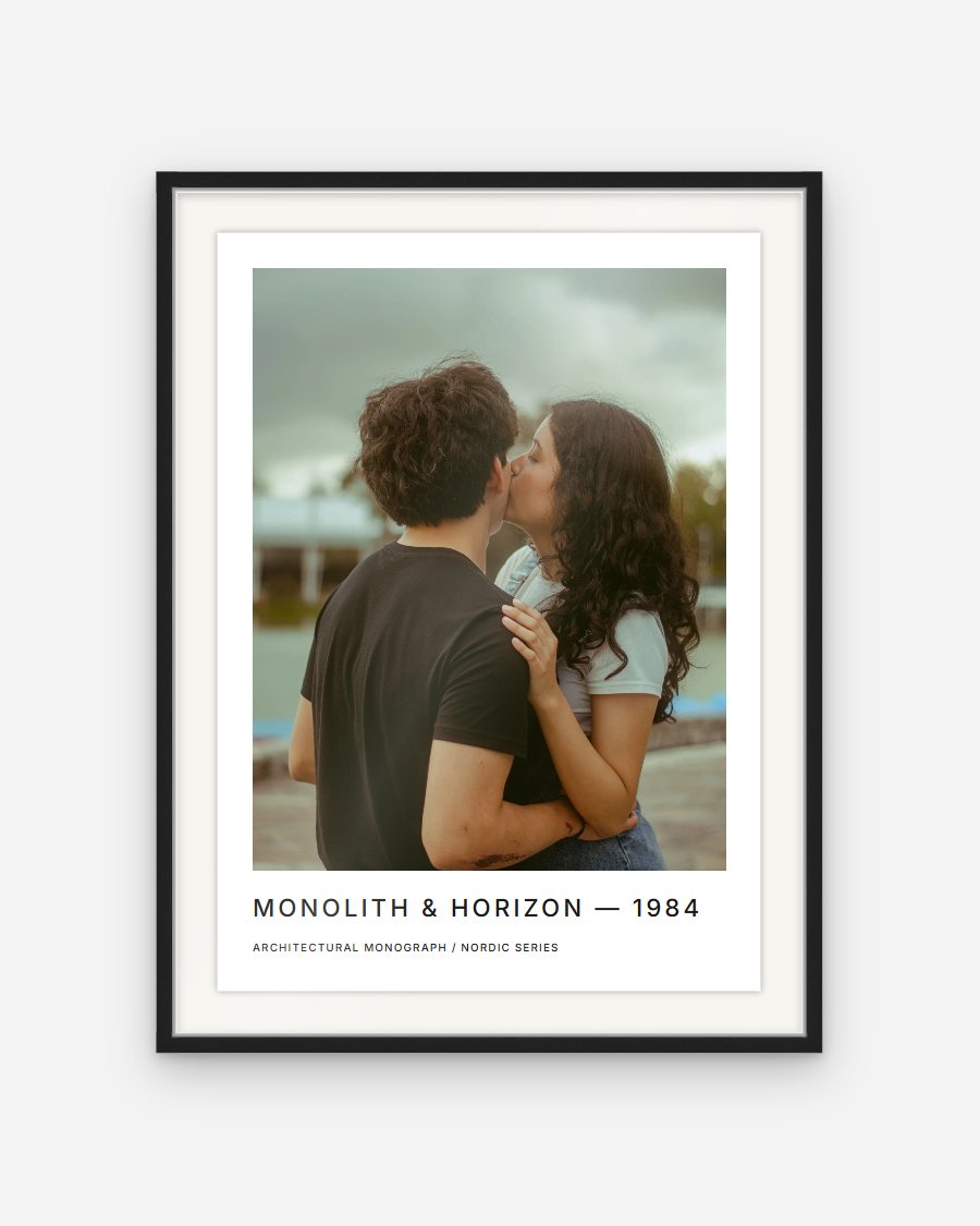 Classic Photo Print Poster – personalised framed poster preview